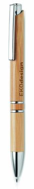 Logo trade advertising product photo of: Bamboo automatic ball pen