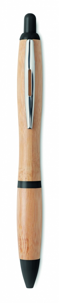 Logo trade business gift photo of: Ball pen in ABS and bamboo