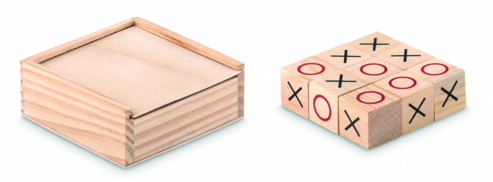 Logotrade promotional giveaway image of: Wooden tic tac toe