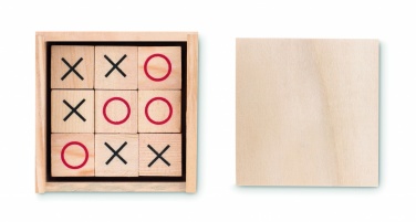 Logo trade promotional giveaways picture of: Wooden tic tac toe