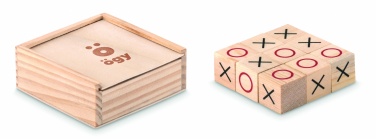 Logo trade promotional merchandise image of: Wooden tic tac toe