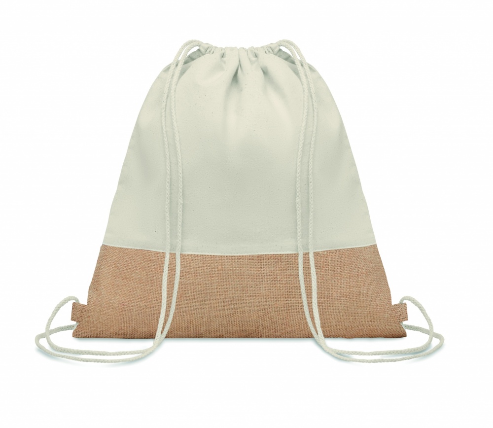 Logotrade promotional merchandise image of: Drawstring bag w/ jute details