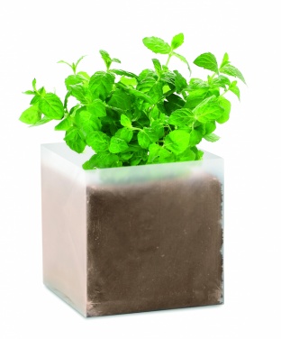 Logo trade promotional gifts picture of: Compost with seeds "MINT"