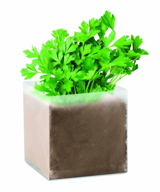 Logotrade promotional item picture of: Compost with seeds "PARSLEY"