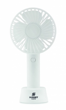 Logo trade promotional gifts picture of: USB desk fan with stand 