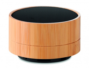 Logotrade advertising products photo of: 3W Bamboo wireless speaker