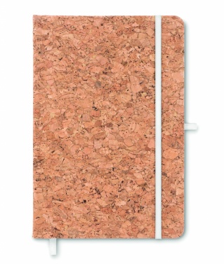 Logotrade promotional merchandise image of: A5 cork notebook 96 lined