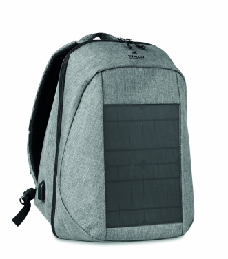 Logo trade business gifts image of: Backpack solar