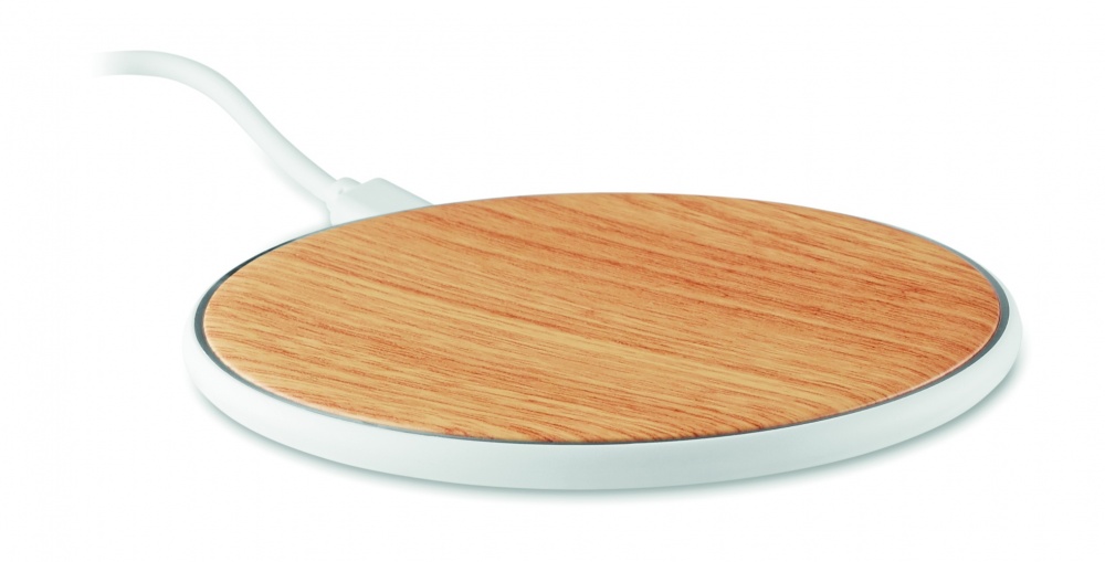 Logo trade corporate gift photo of: Wireless charger round 5W TISPAD