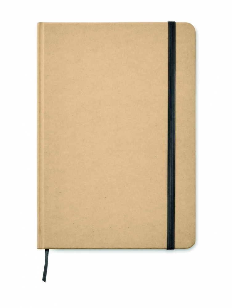 Logo trade advertising product photo of: A5 recycled notebook 80 lined