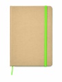 A5 recycled notebook 80 lined, Lime