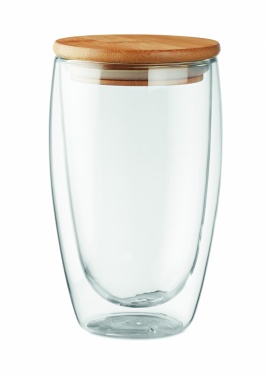 Logotrade corporate gift picture of: Double wall  glass 450 ml Frankfurt