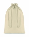 Large Cotton draw cord bag, Beige