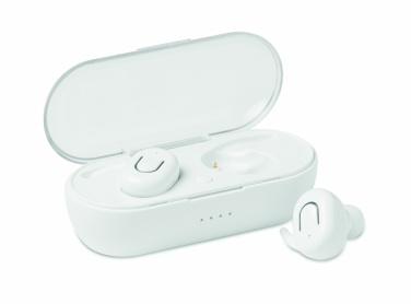 Logo trade corporate gift photo of: TWS earbuds with charging box