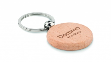 Logotrade business gifts photo of: Round wooden key ring Saldus