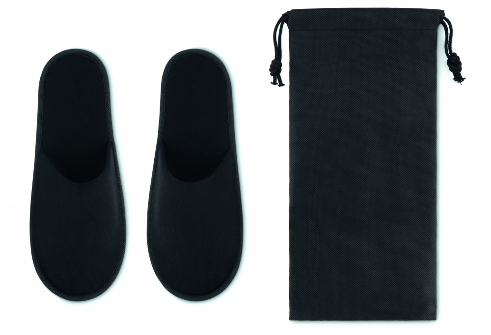 Logo trade corporate gifts image of: Pair of slippers in pouch