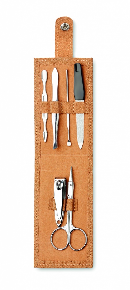 Logotrade advertising product image of: Cork 6 piece manicure set