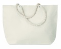 Beach bag with cord handle, Beige