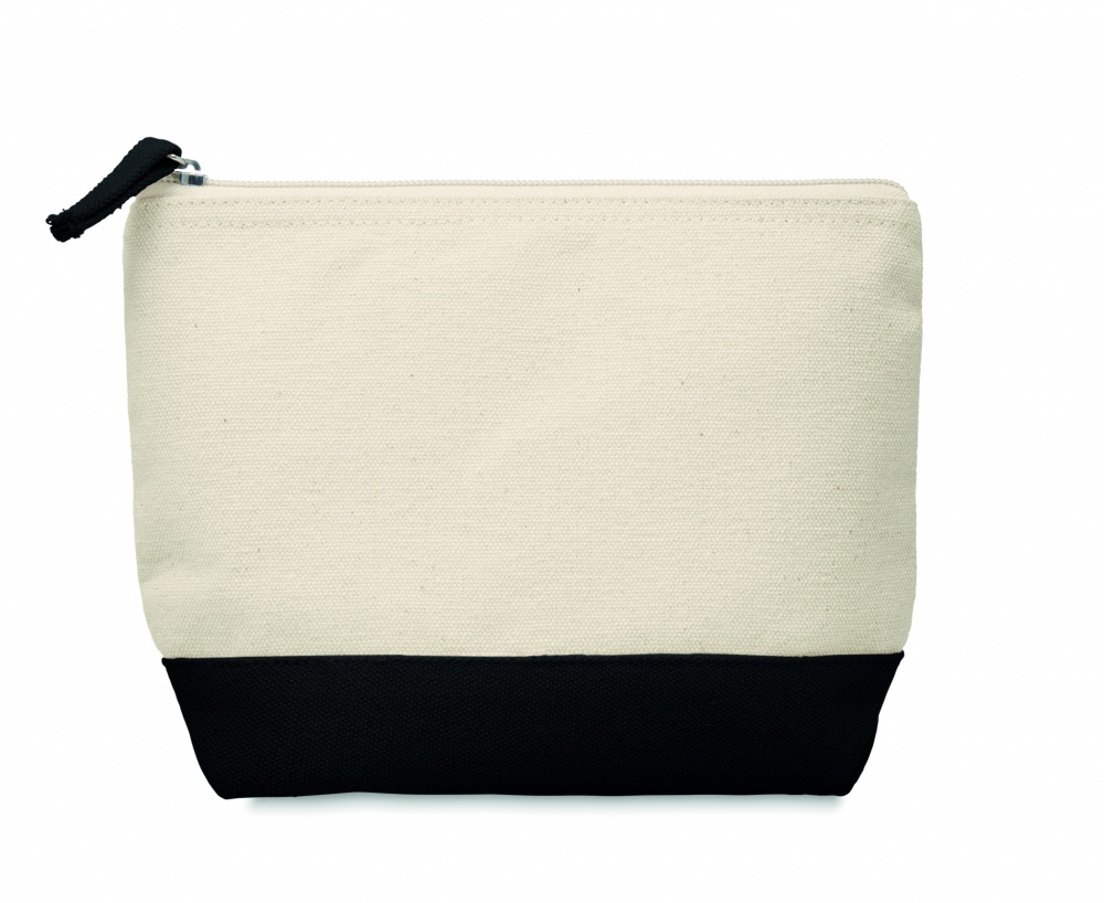 Logotrade promotional product picture of: Bicolour cotton cosmetic bag