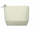 Bicolour cotton cosmetic bag, Grey