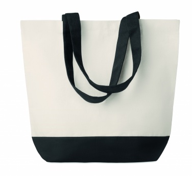 Logo trade promotional items image of: Canvas beach bag 280gr/m2