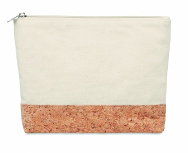 Logo trade promotional products picture of: Cork & cotton cosmetic bag