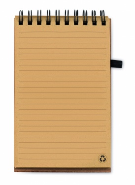 Logo trade promotional giveaways picture of: A6 Cork notepad with pen