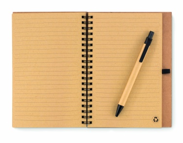 Logo trade promotional products picture of: Cork notebook with pen