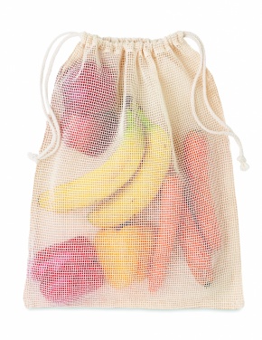 Logo trade promotional gifts image of: 140gr/m²cotton food bag