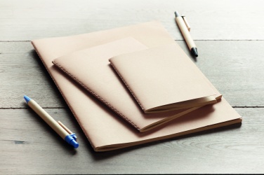 Logotrade promotional merchandise picture of: A6 recycled notebook 80 plain