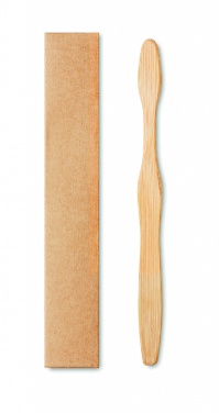 Logotrade promotional item image of: Bamboo toothbrush in Kraft box