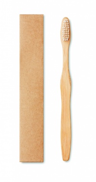 Logotrade promotional giveaway image of: Bamboo toothbrush in Kraft box