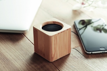 Logotrade promotional item image of: Bamboo wireless speaker