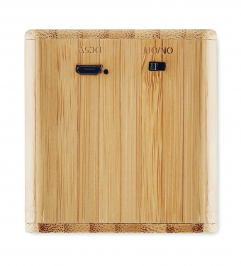 Logo trade advertising products picture of: Bamboo wireless speaker