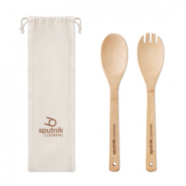 Logotrade corporate gifts photo of: Set bamboo utensils salad