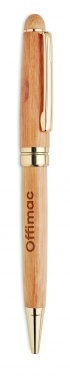 Logotrade promotional merchandise image of: Bamboo twist ball pen in box