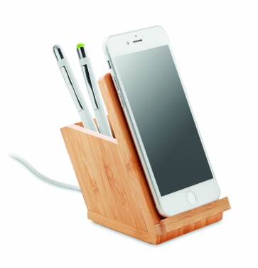 Logo trade corporate gift photo of: Wireless charger pen holder 5W BAICOI