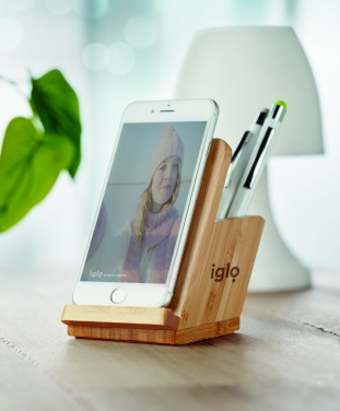 Logo trade promotional gifts image of: Wireless charger pen holder 5W BAICOI