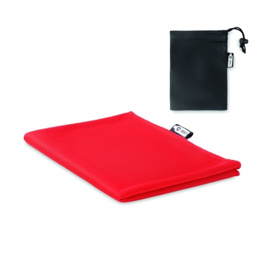 Logo trade promotional item photo of: RPET sports towel and pouch