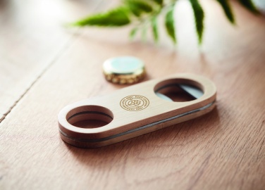 Logotrade promotional merchandise photo of: Oval Bamboo bottle opener