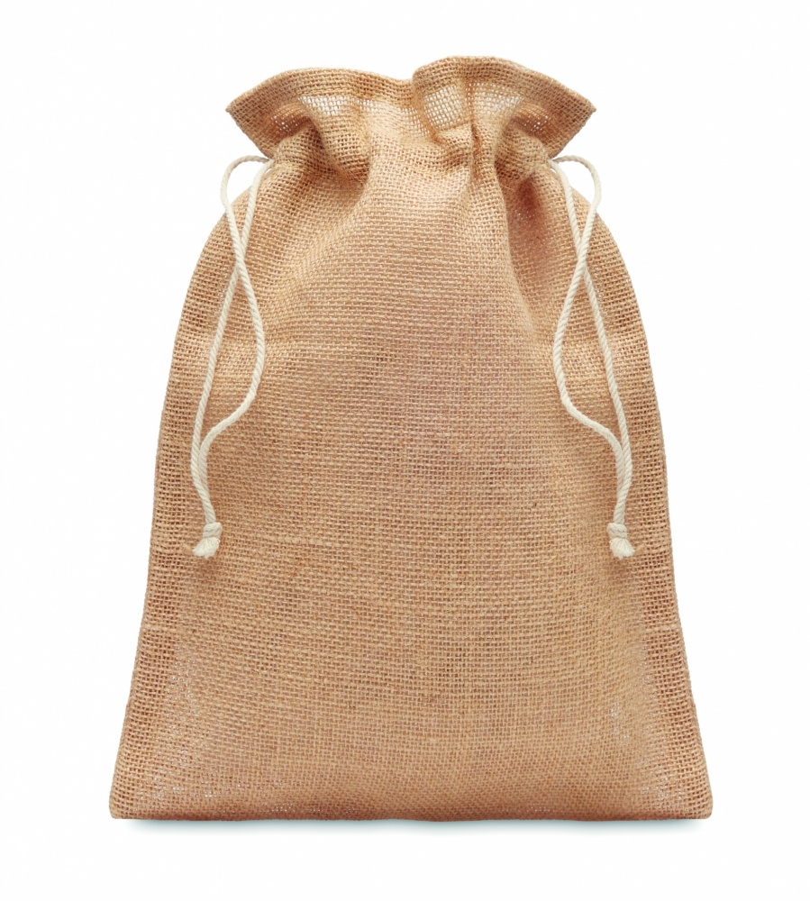 Logo trade promotional giveaways picture of: Medium jute gift bag 25 x 32cm