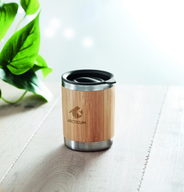 Logo trade advertising products image of: Tumbler in bamboo cover 250ml