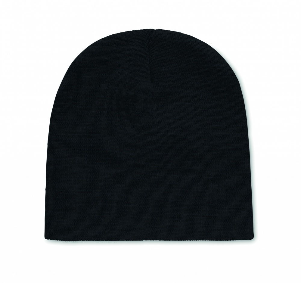 Logo trade promotional products image of: Beanie in RPET polyester