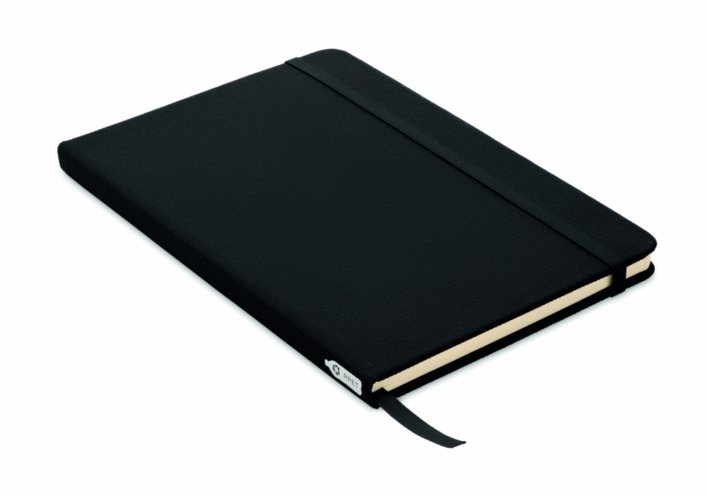 Logo trade promotional merchandise photo of: A5 RPET notebook 80 lined