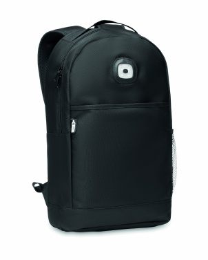 Logotrade promotional item picture of: Backpack in RPET & COB light