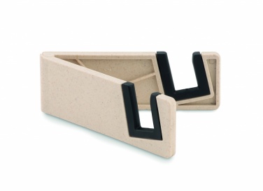 Logo trade promotional items picture of: Phone holder bamboo fibre/PP