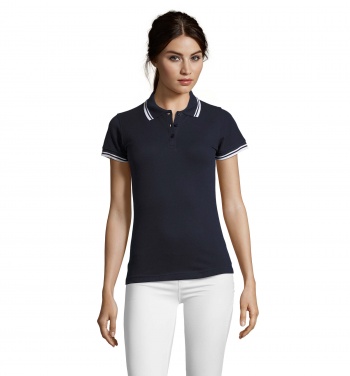 Logo trade business gifts image of: PASADENA women polo 200g