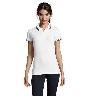 Logo trade corporate gifts image of: PASADENA women polo 200g