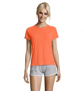 Logo trade promotional merchandise image of: SPORTY WOMEN T-SHIRT POLYES