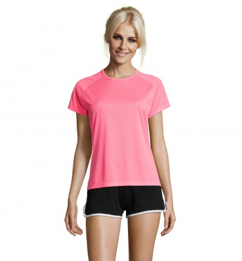 Logo trade promotional merchandise image of: SPORTY WOMEN T-SHIRT POLYES